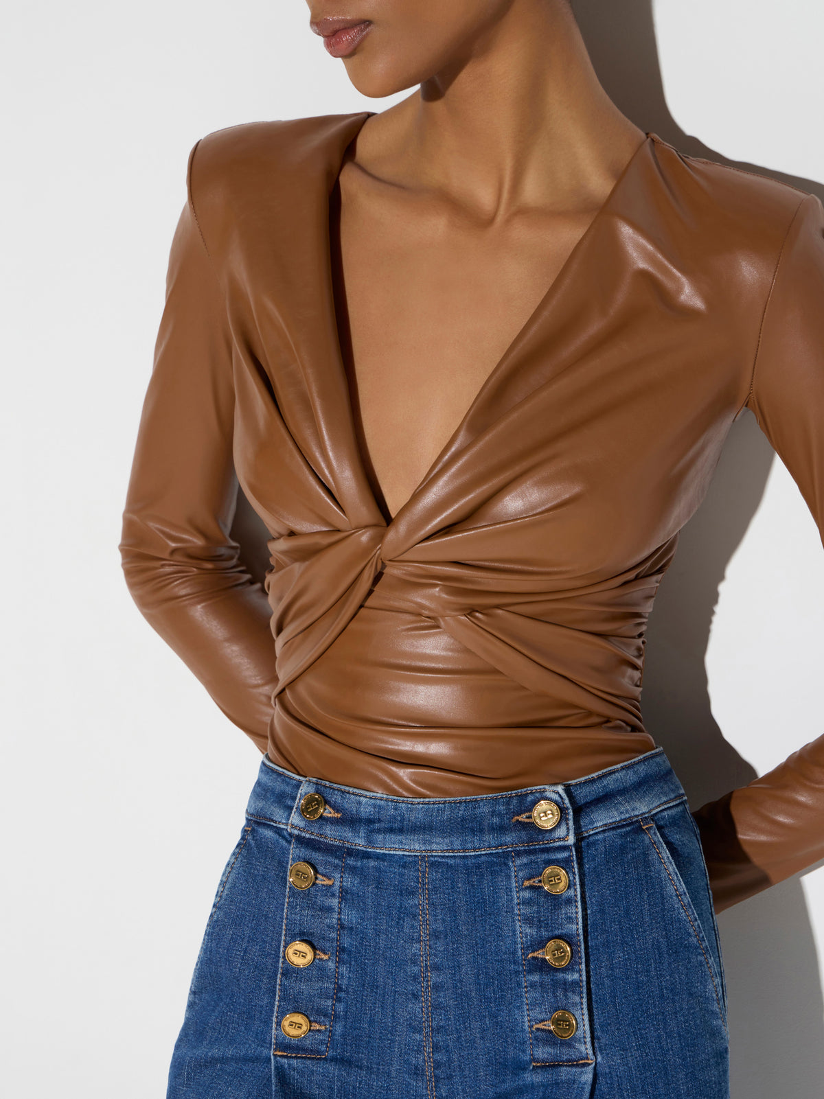 Bodysuit with knot