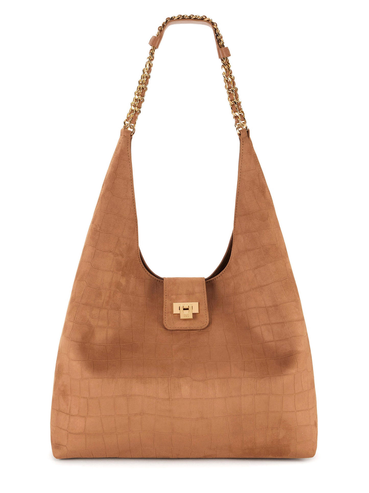 Suede hobo bag