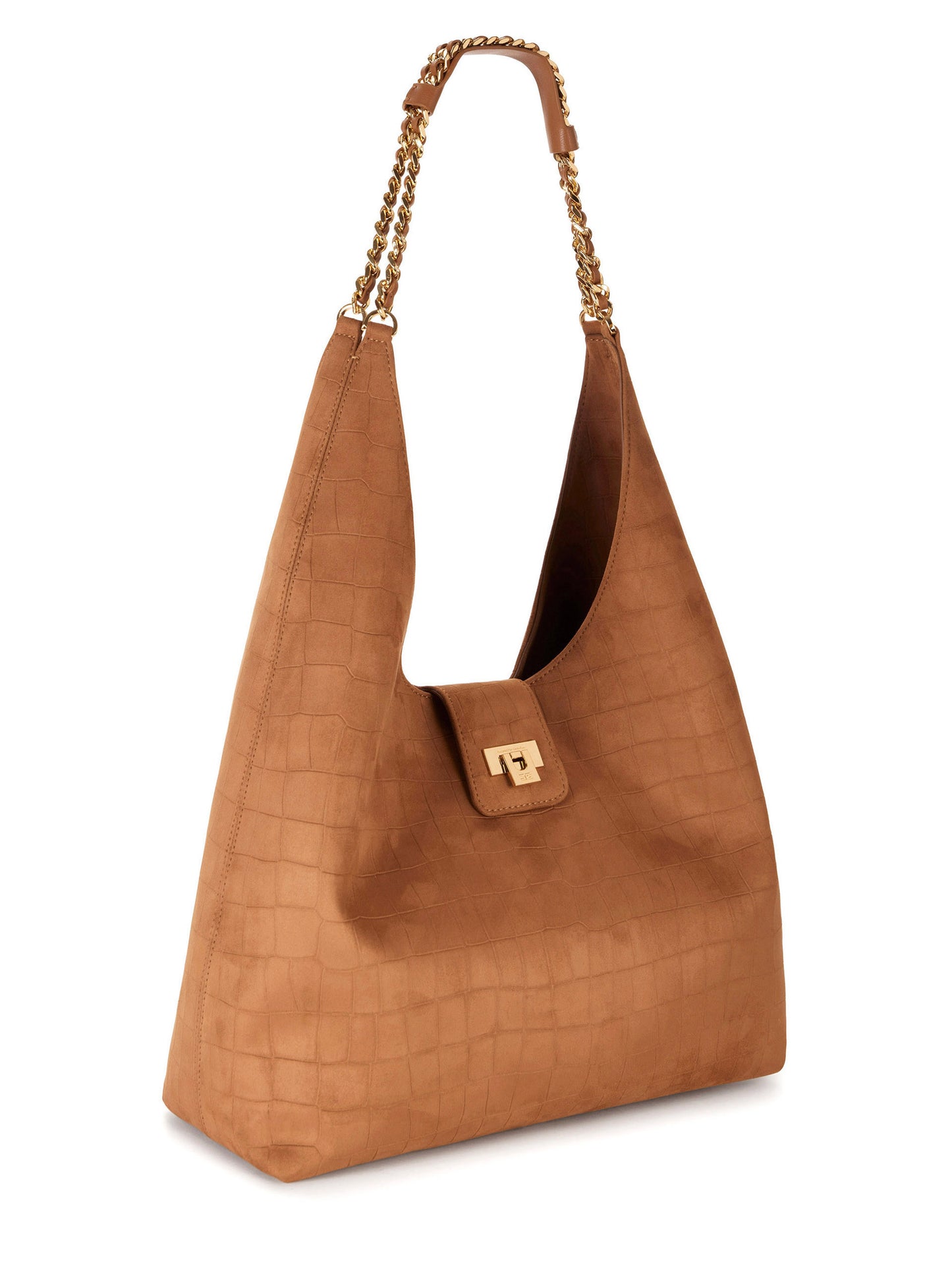 Suede hobo bag
