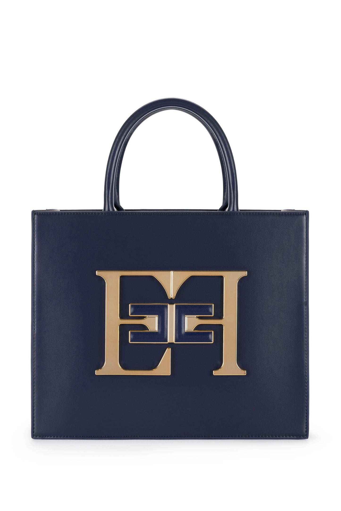 Medium handbag with logo