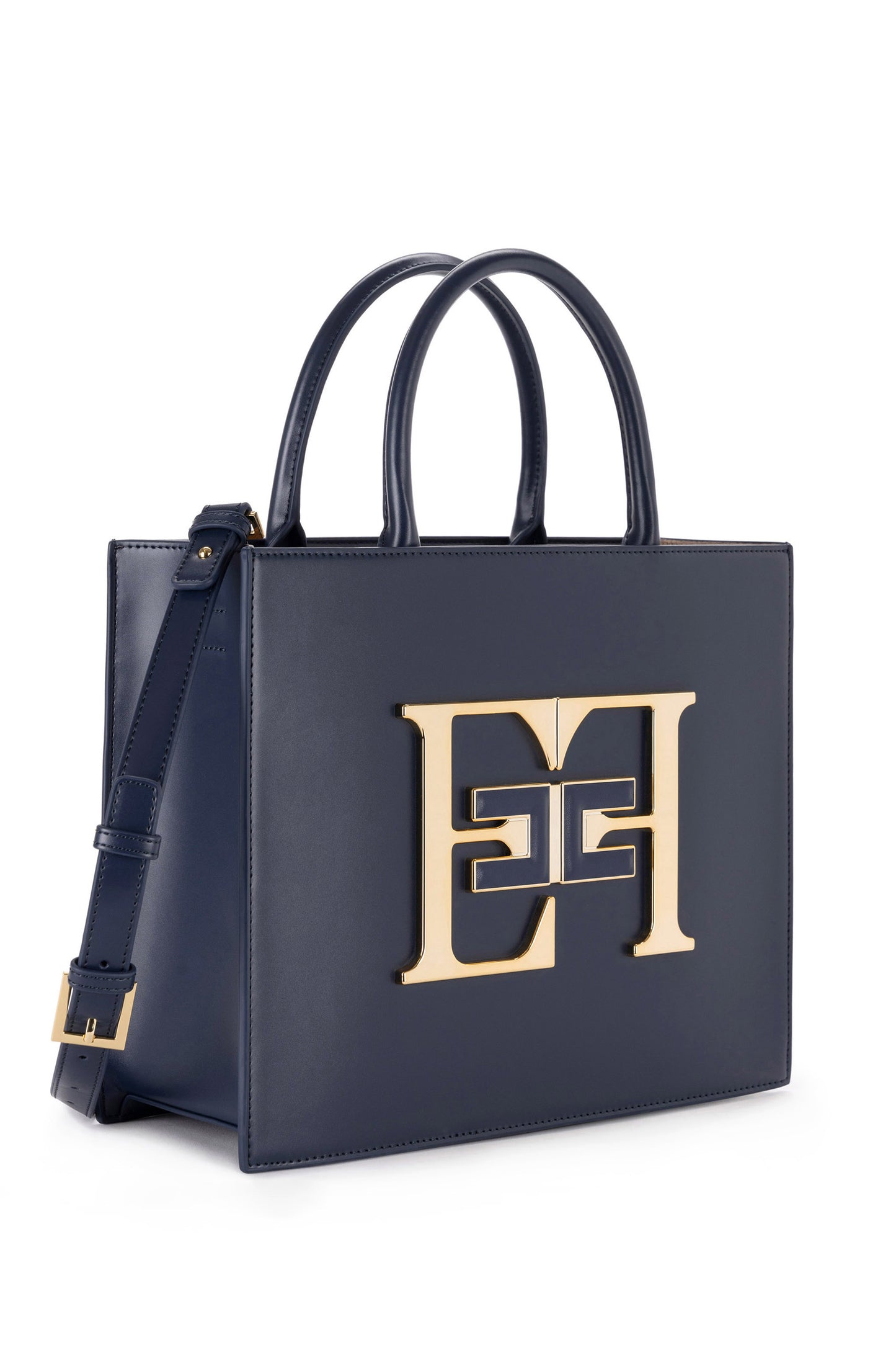 Medium handbag with logo