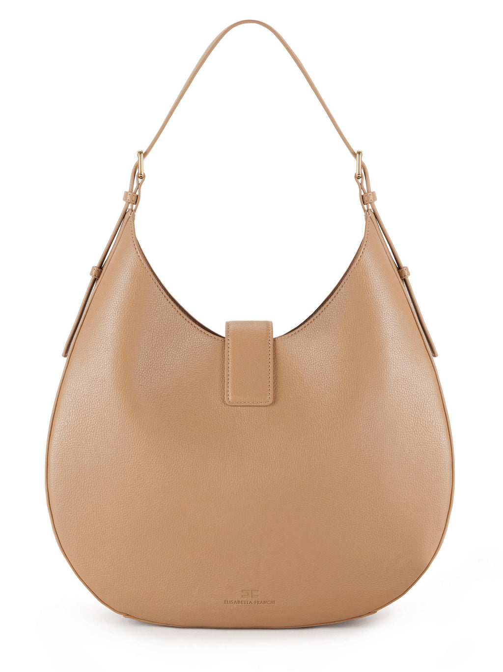 Round hobo bag with charm
