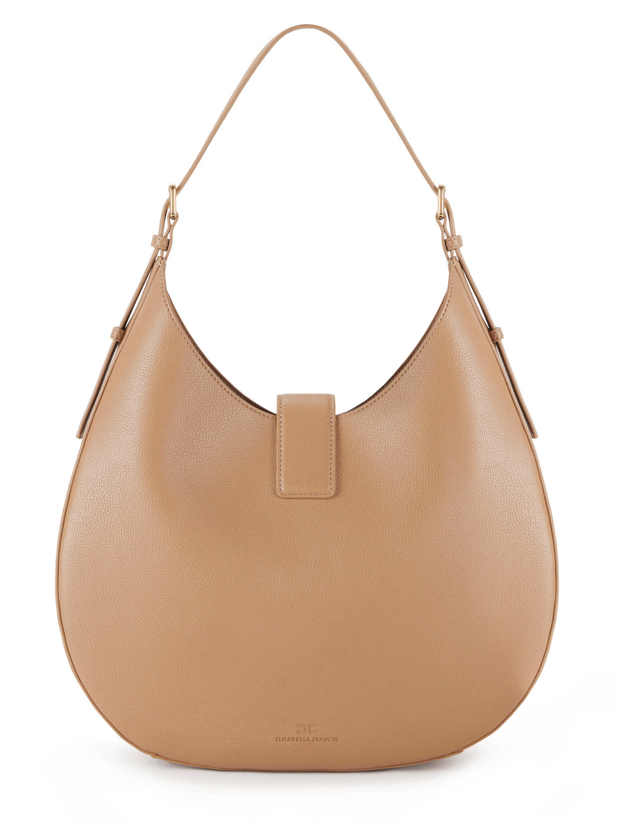 Round hobo bag with charm