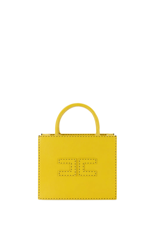 Small tote bag with contrasting topstitching