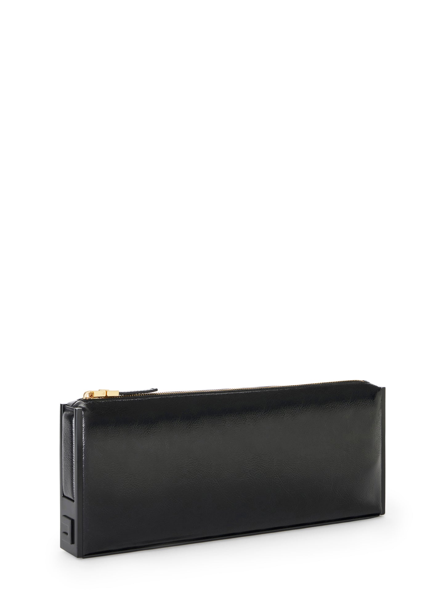 Patent leather clutch bag