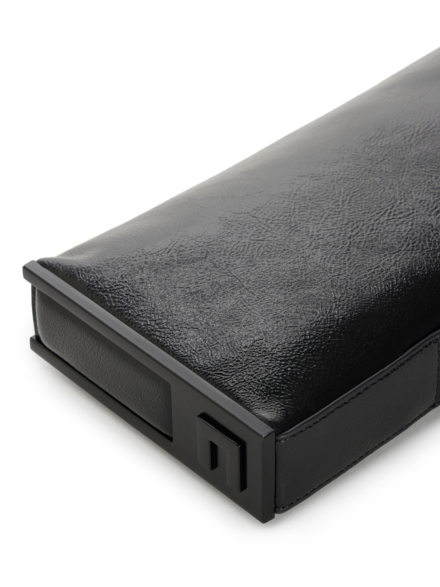 Patent leather clutch bag