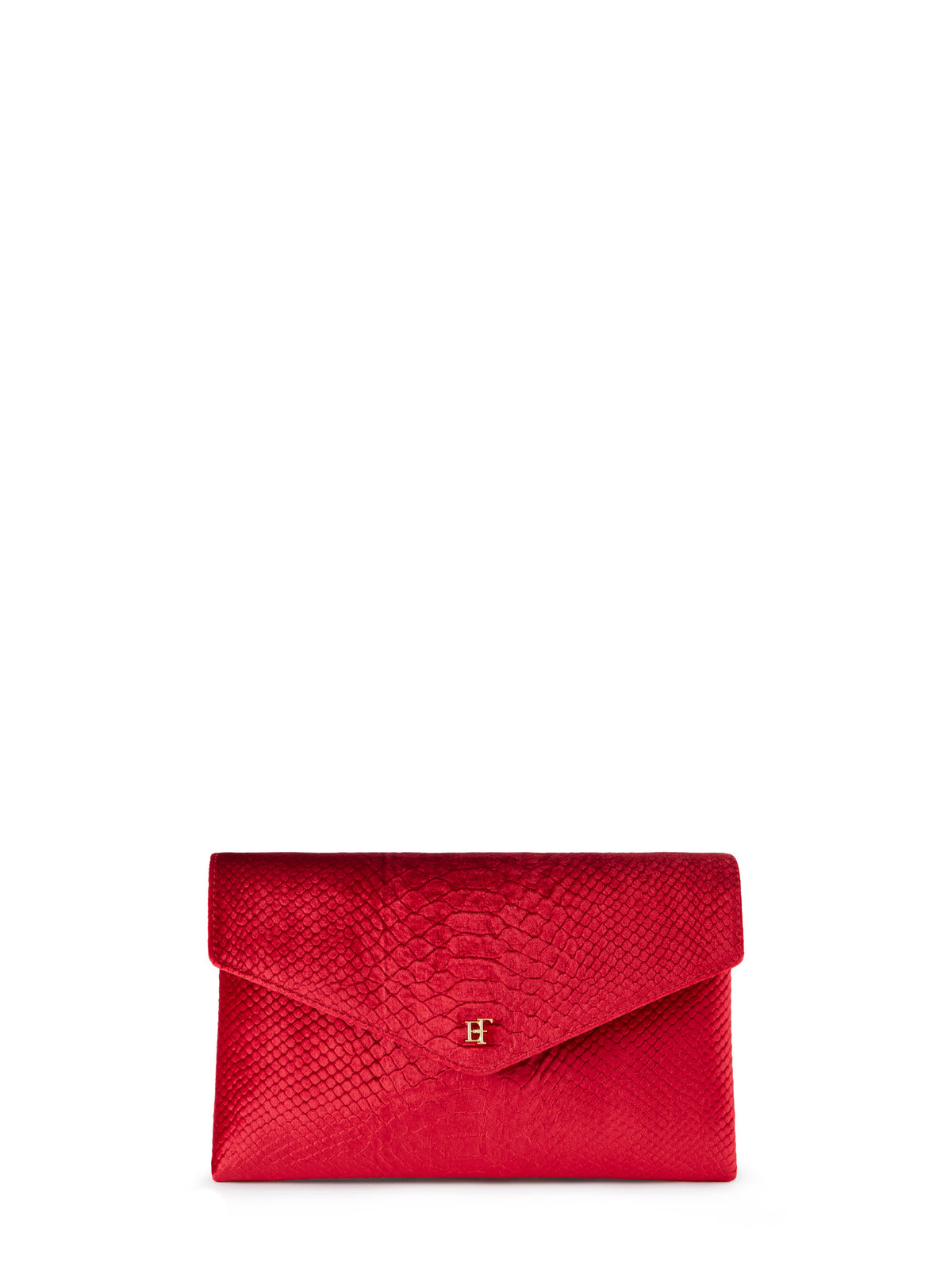 Velvet shoulder bag with crocodile print