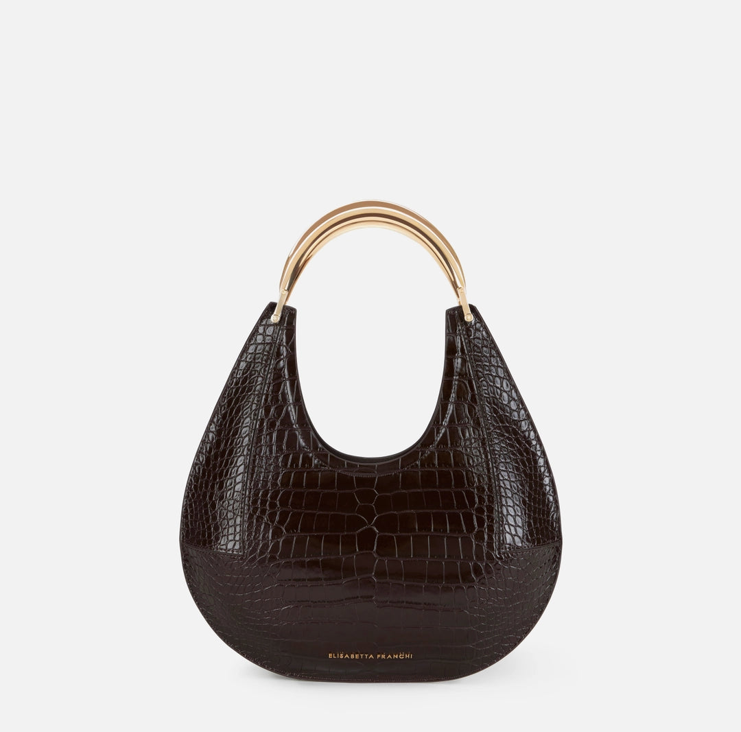Medium hobo bag with jewel handle
