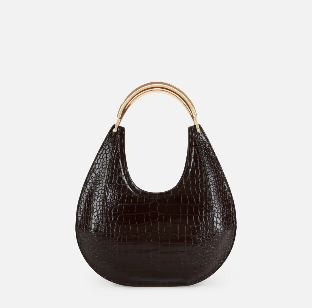Medium hobo bag with jewel handle