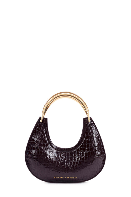 Small hobo bag with jewel handle