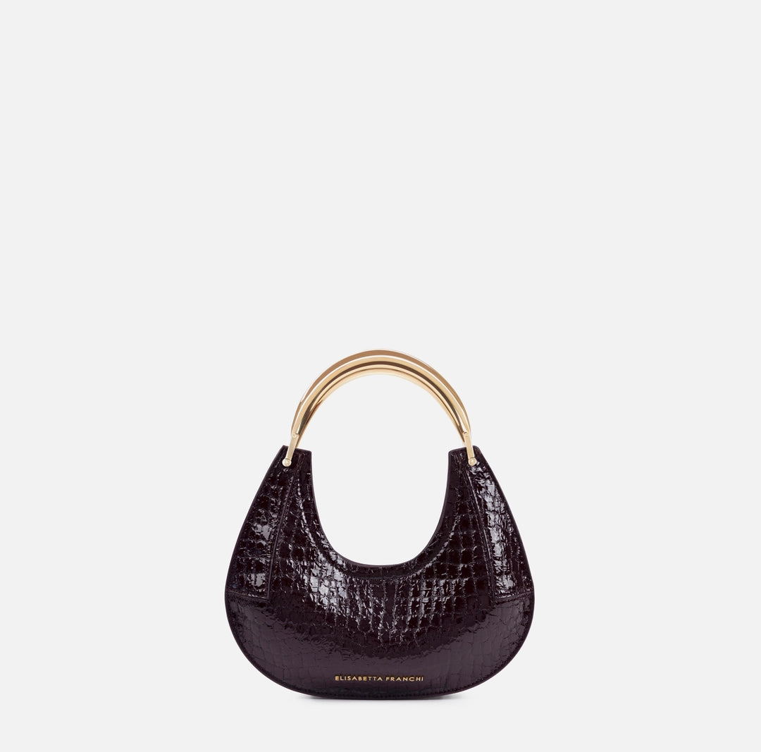 Small hobo bag with jewel handle