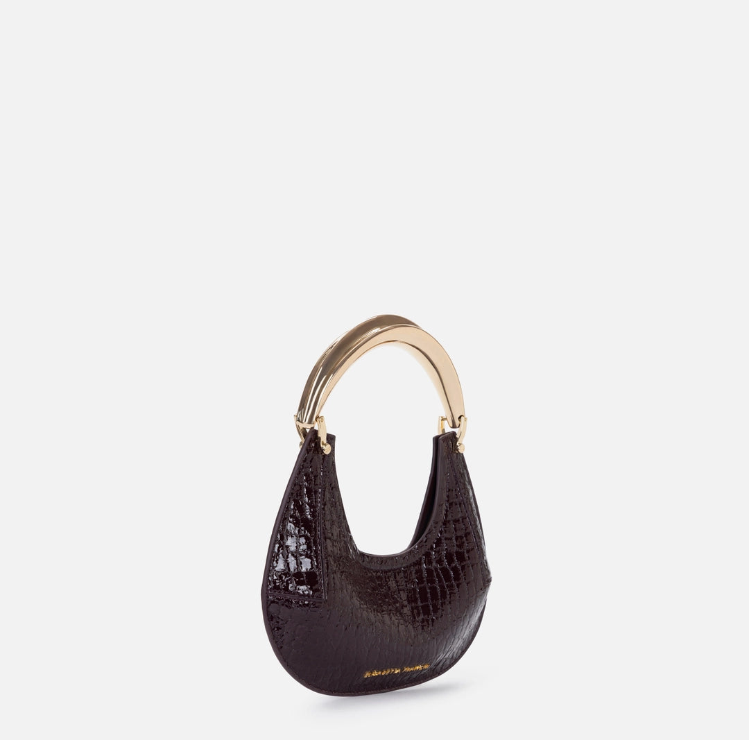 Small hobo bag with jewel handle