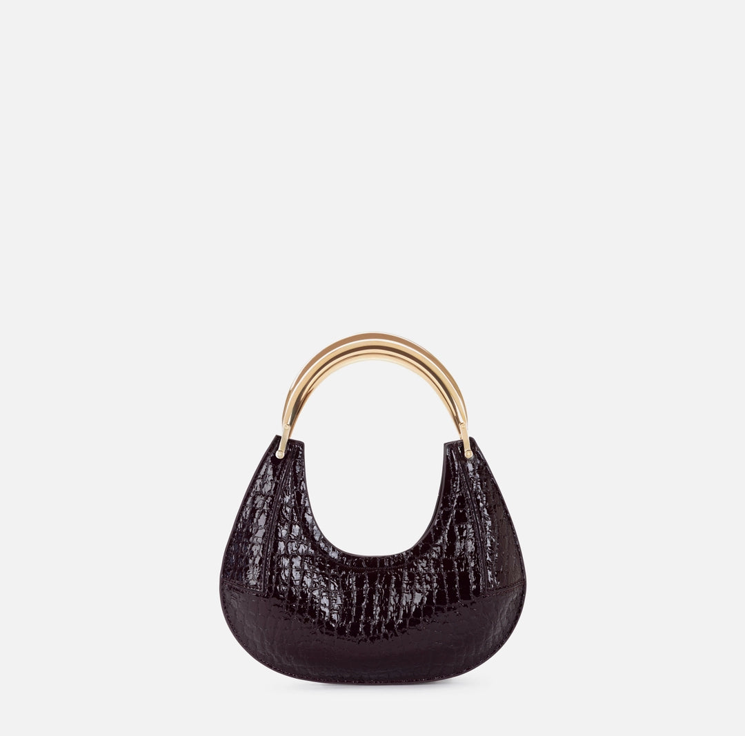 Small hobo bag with jewel handle