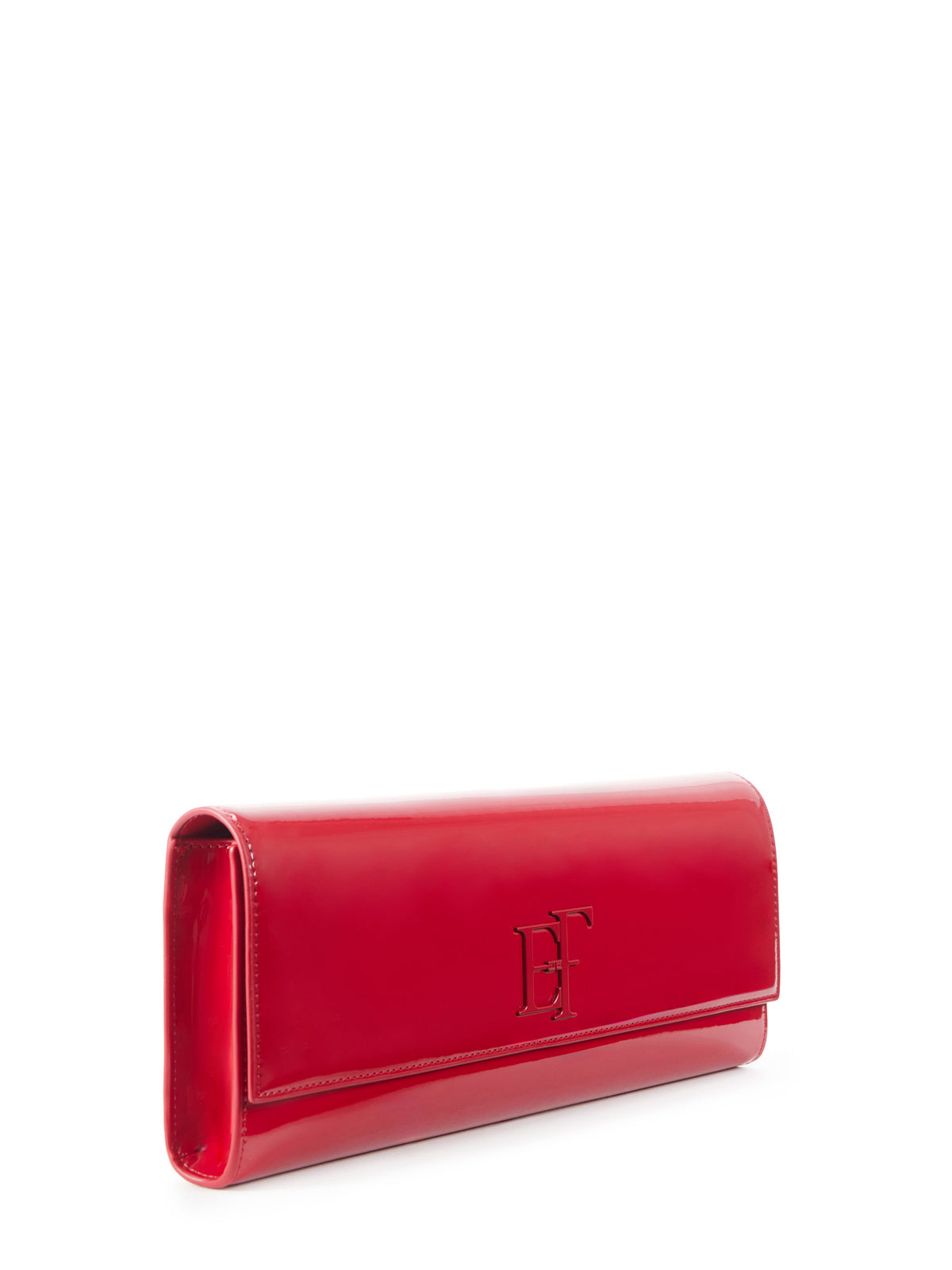 Patent leather clutch bag