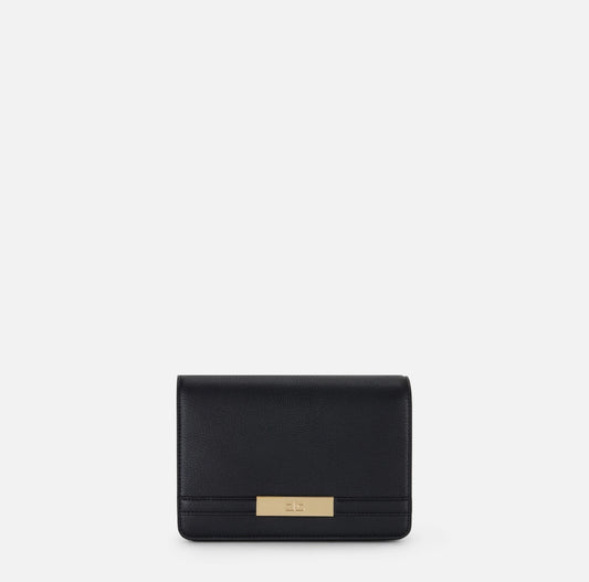 Shoulder bag with groumette chain