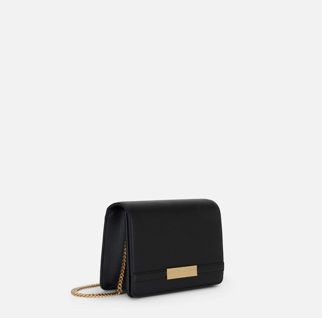 Shoulder bag with groumette chain