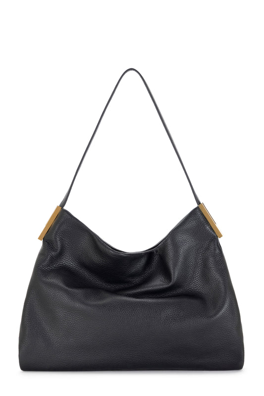 Leather tote bag