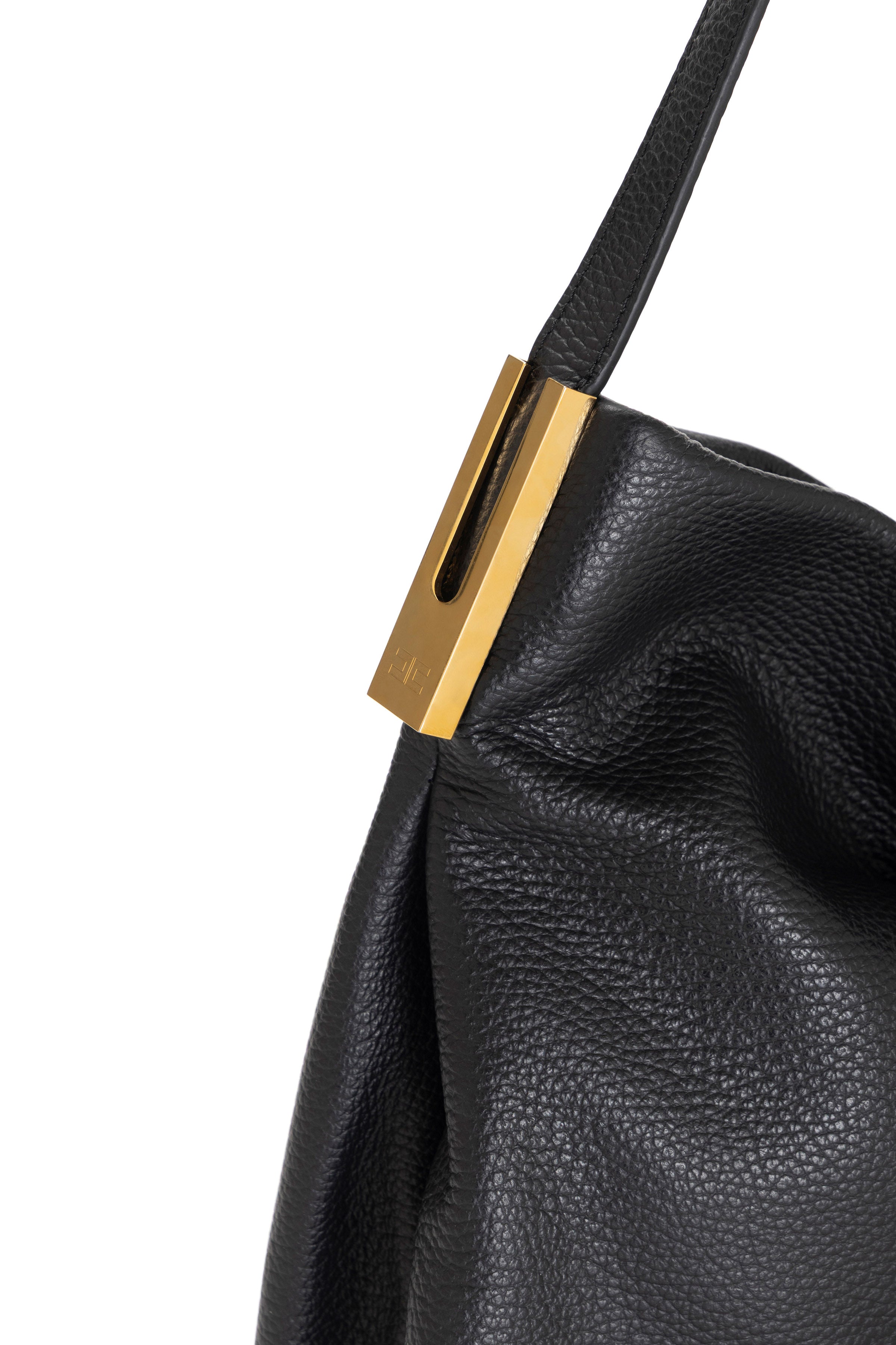 Leather tote bag