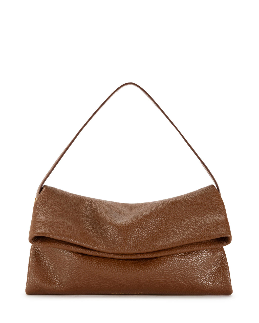 Leather over-the-shoulder bag