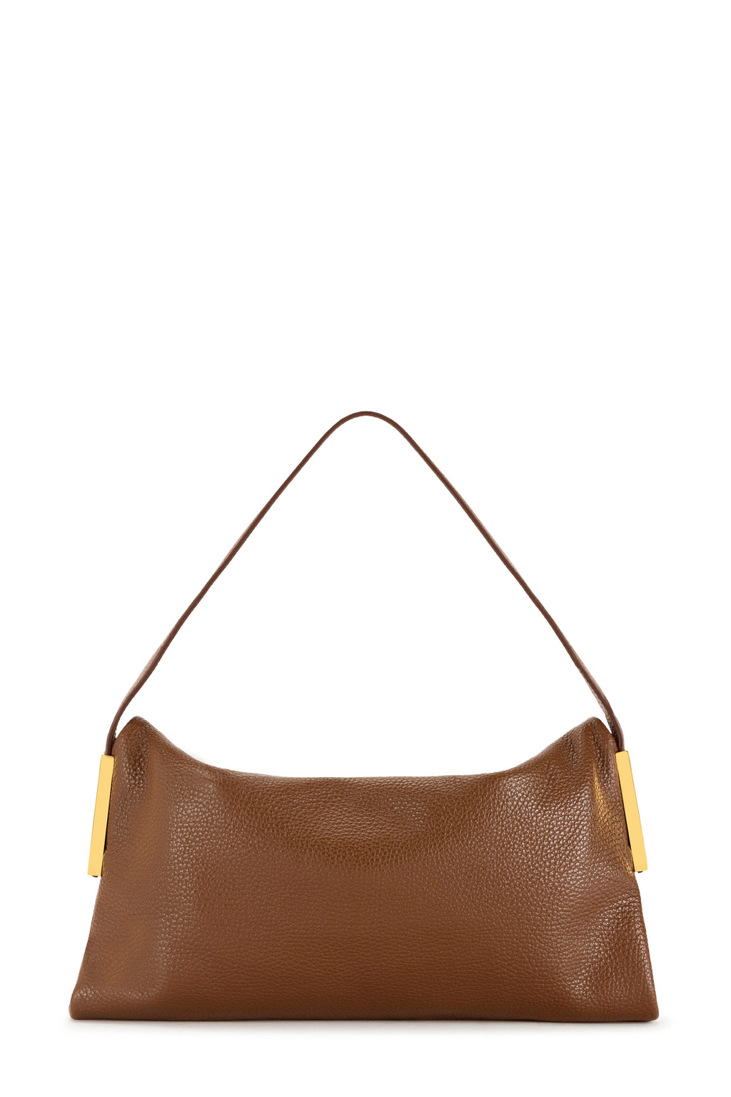 Leather over-the-shoulder bag