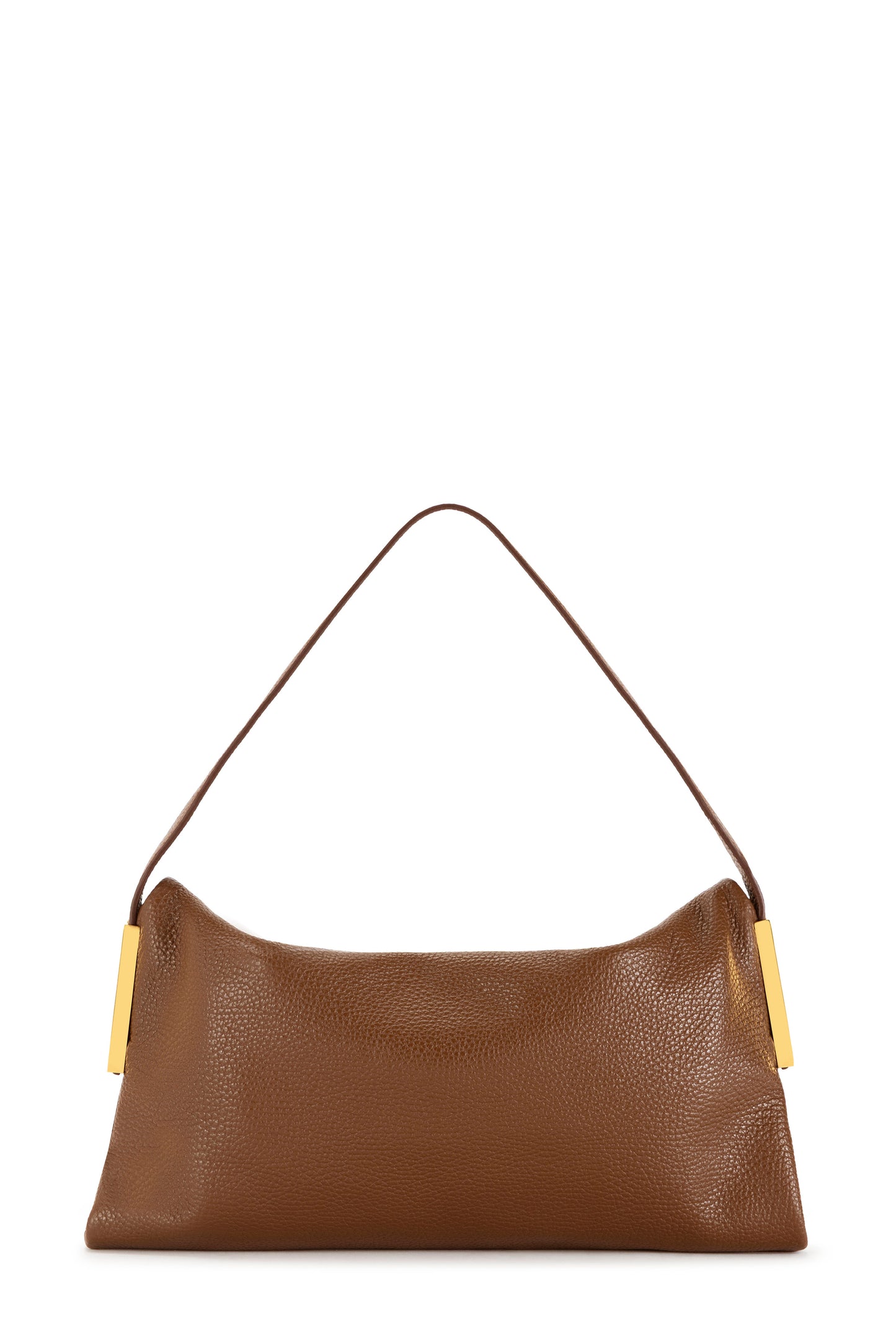 Leather over-the-shoulder bag
