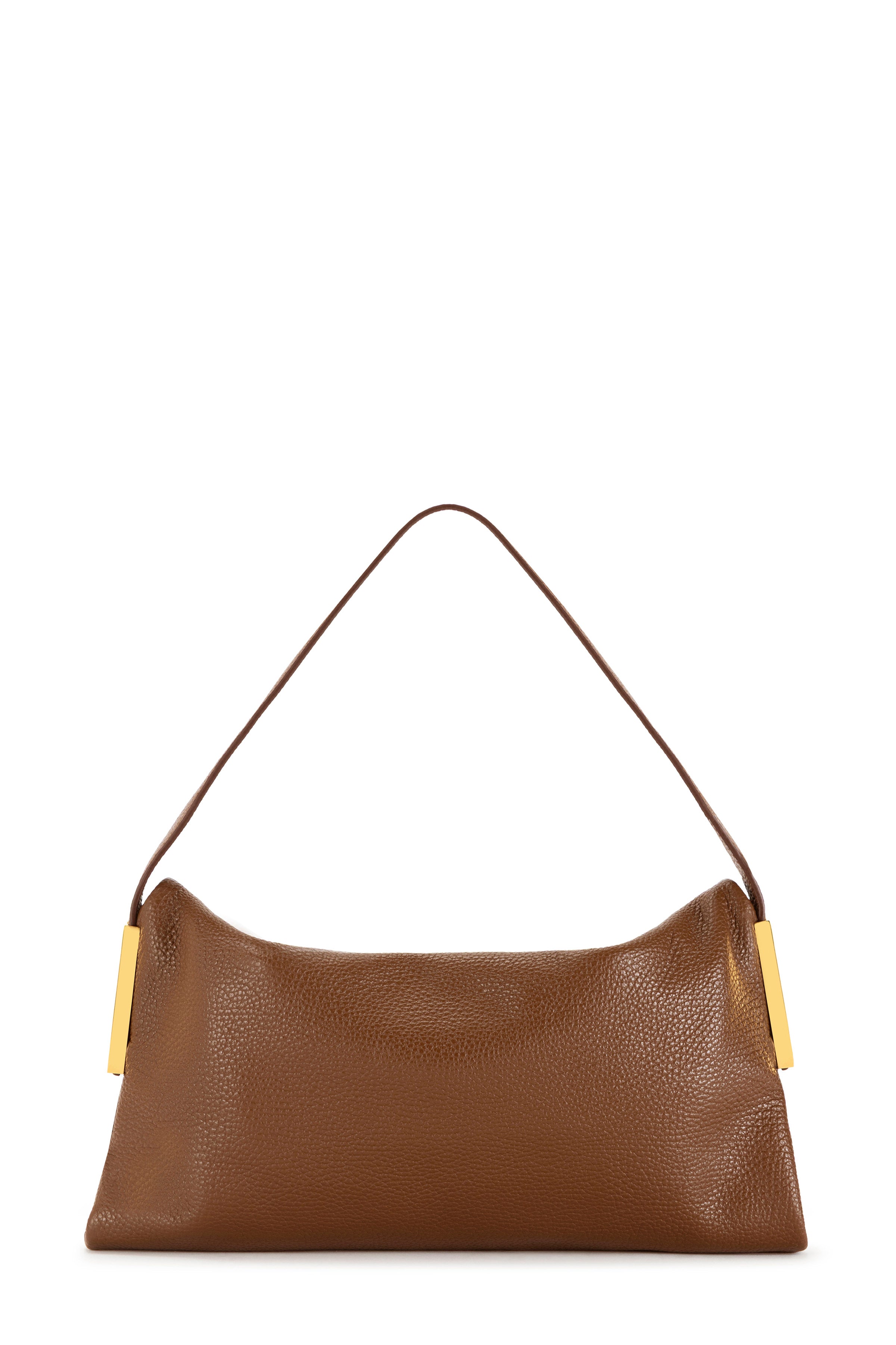 Leather over-the-shoulder bag