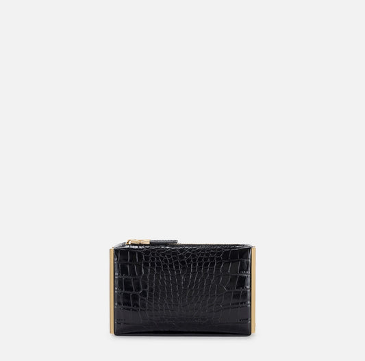 Clutch bag with zip