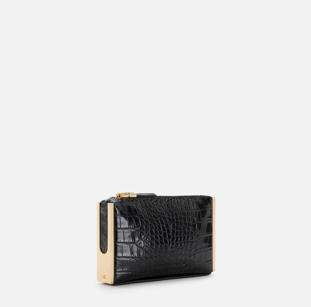 Clutch bag with zip