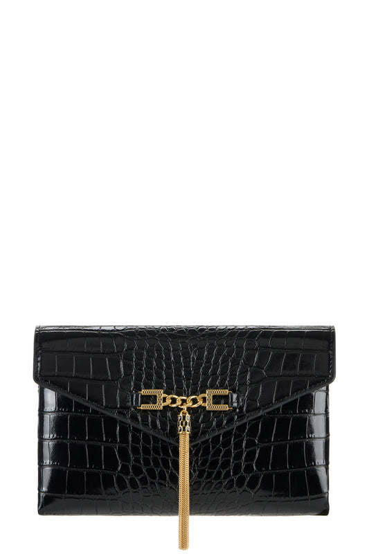 Shoulder bag with groumette chain