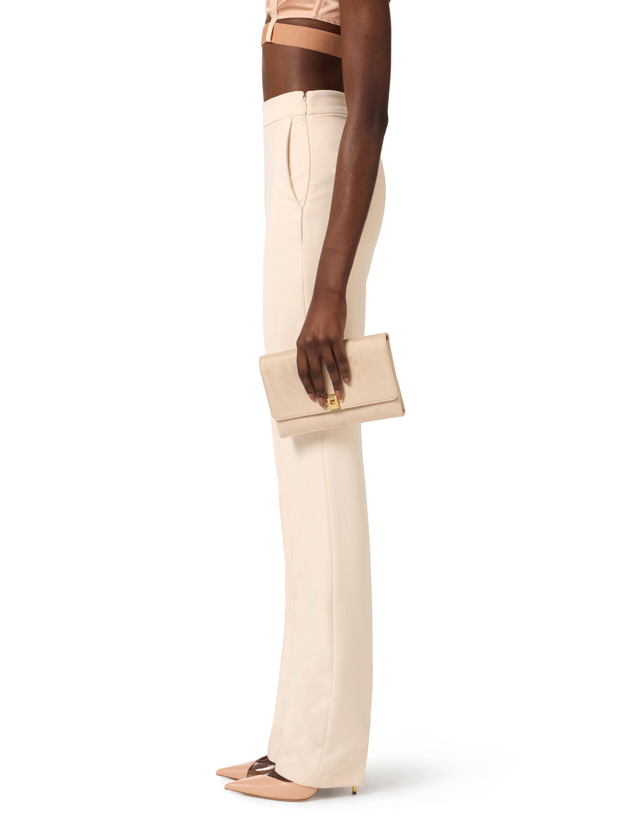 Suede shoulder bag