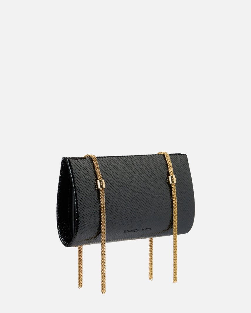 Ophidia shoulder bag with python texture