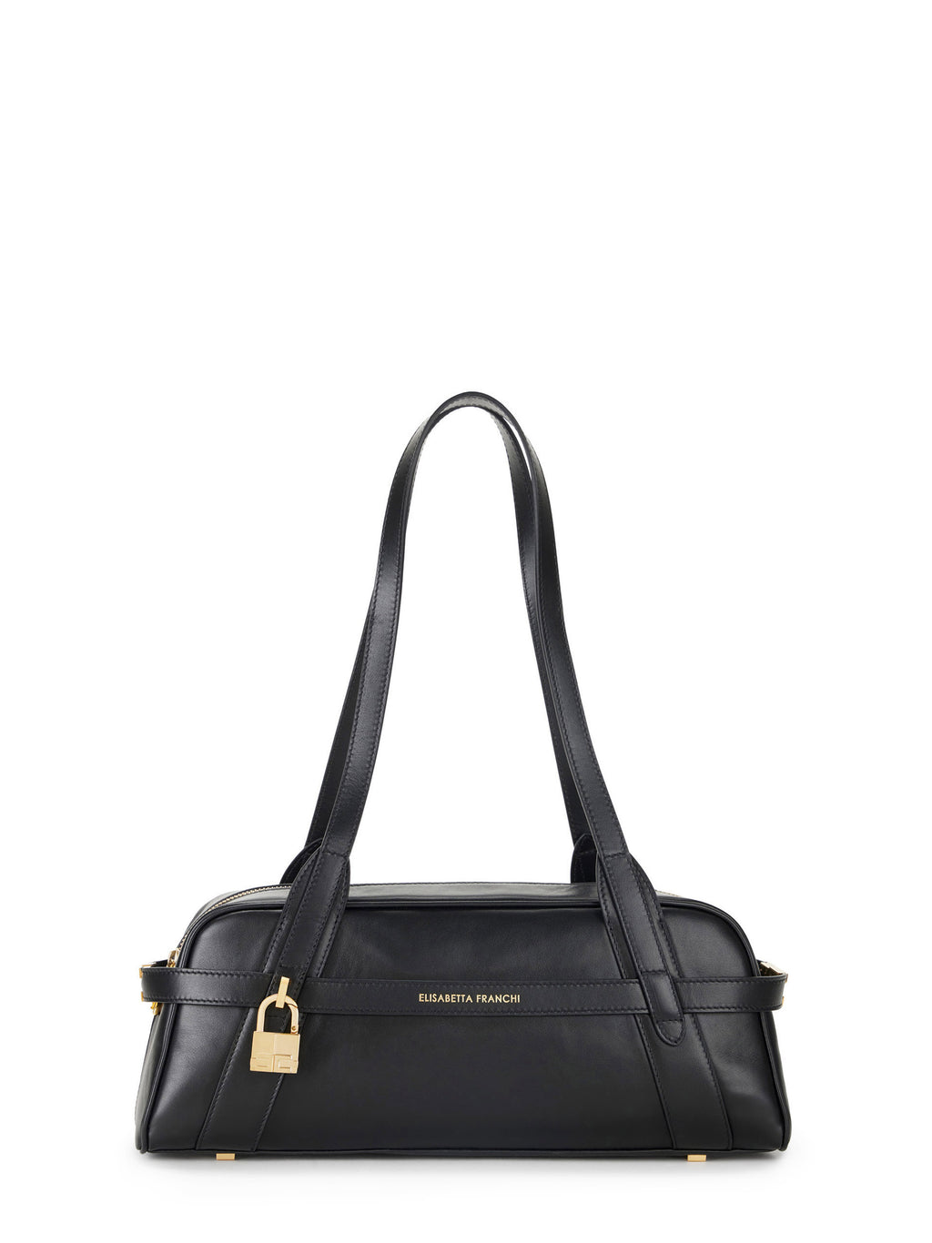 Small over-the-shoulder bag made of leather