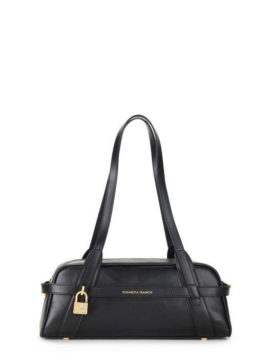 Small over-the-shoulder bag made of leather