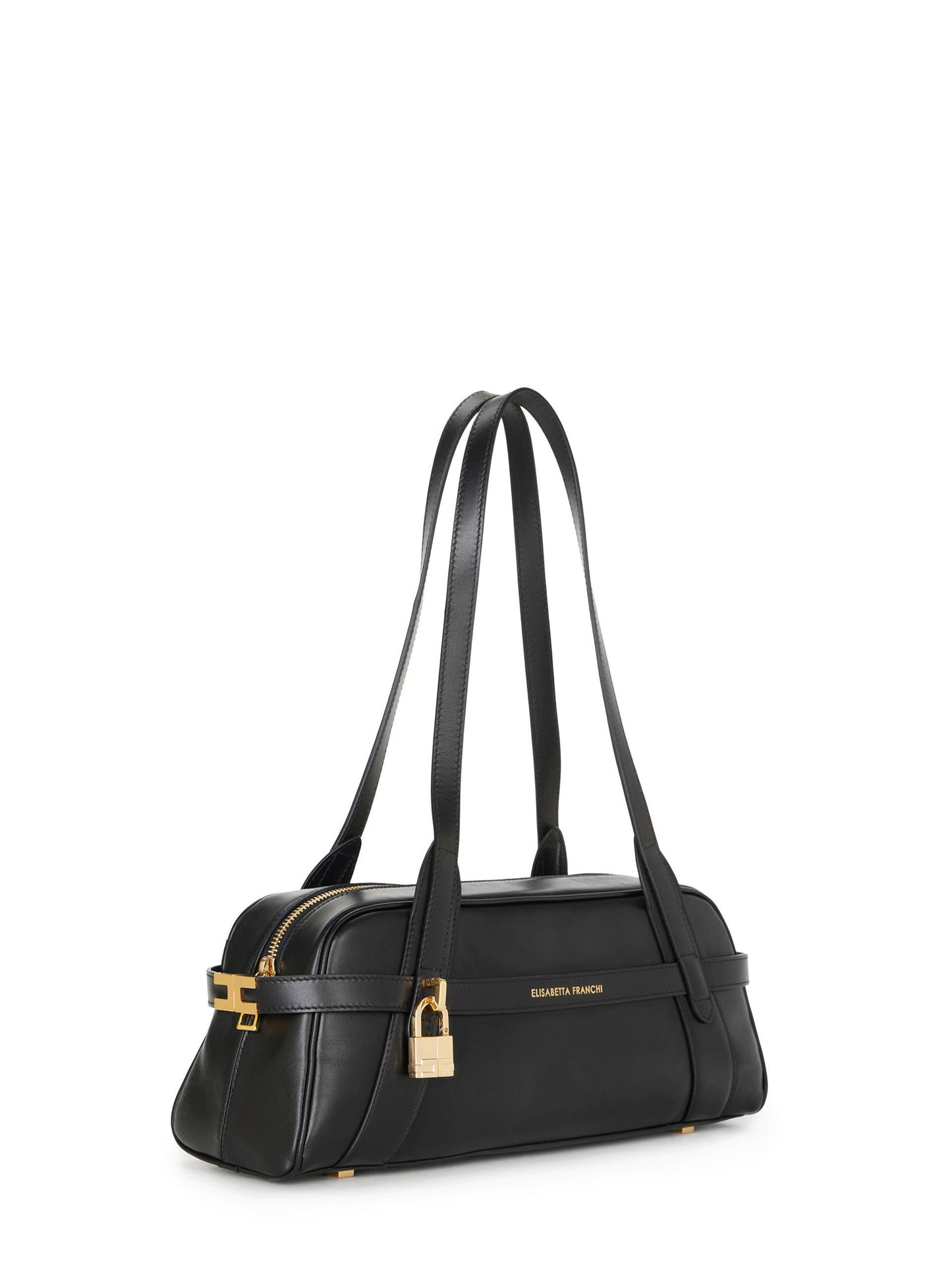 Small over-the-shoulder bag made of leather
