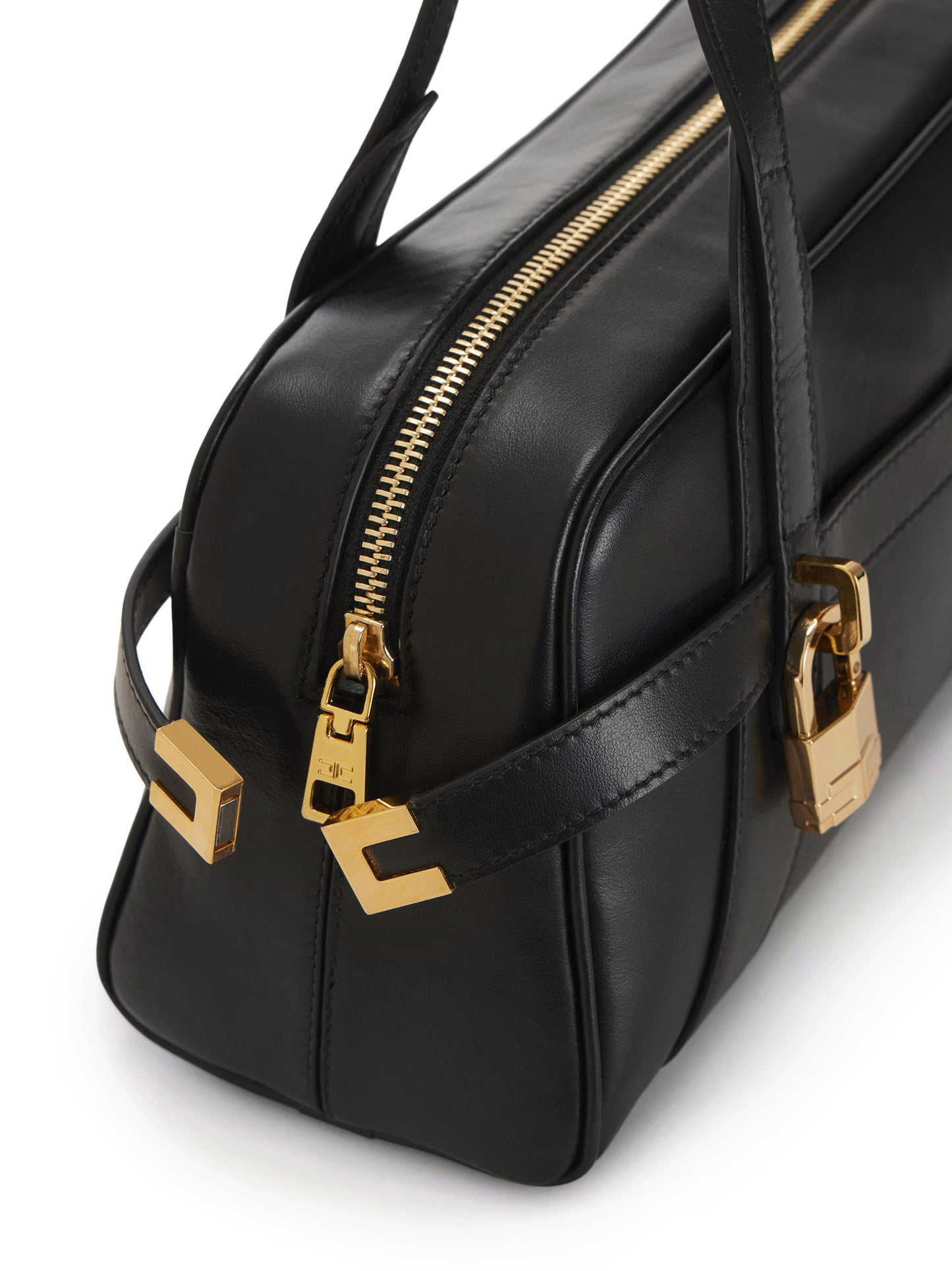 Small over-the-shoulder bag made of leather