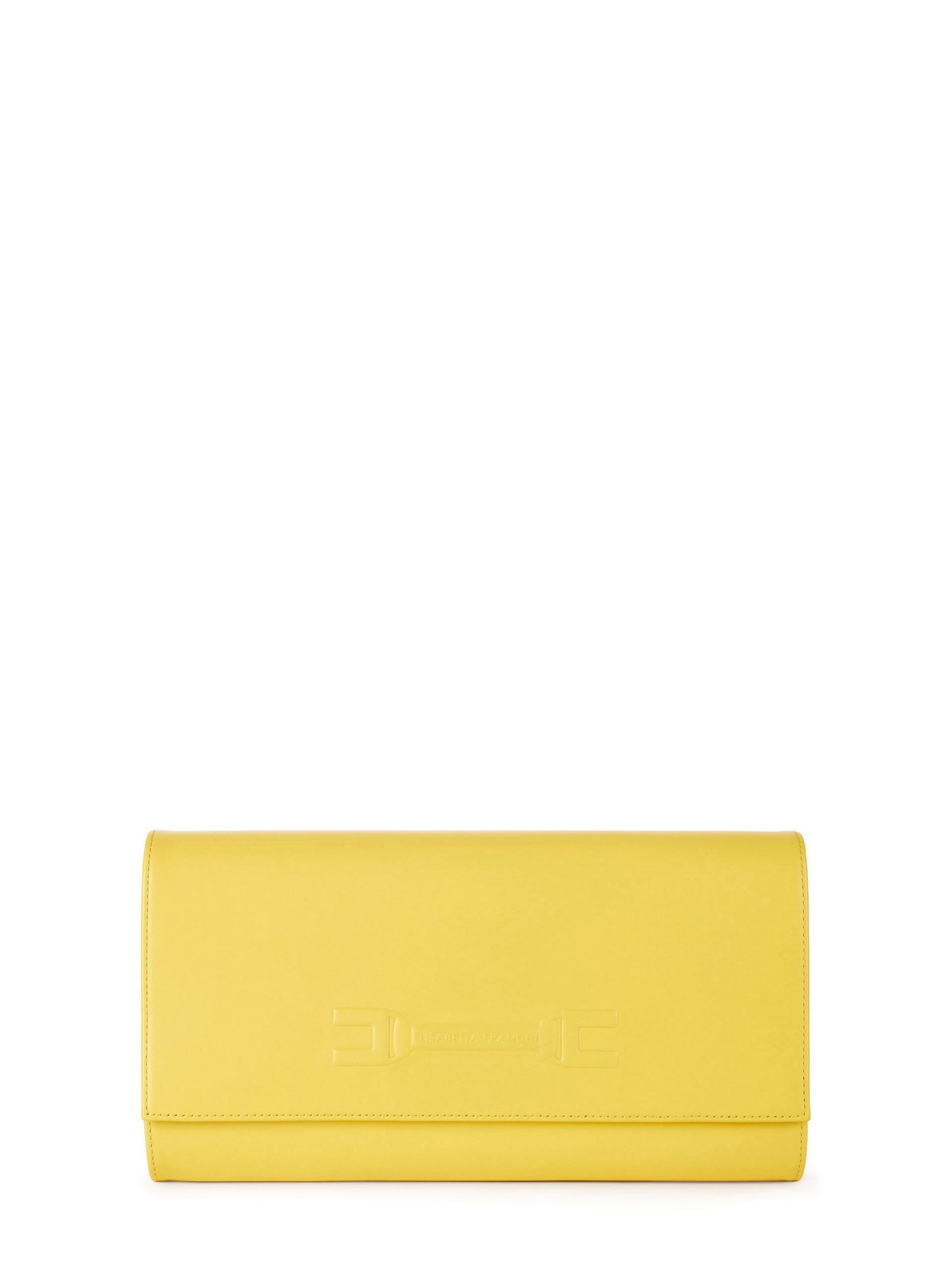 Pouch bag with embossed logo