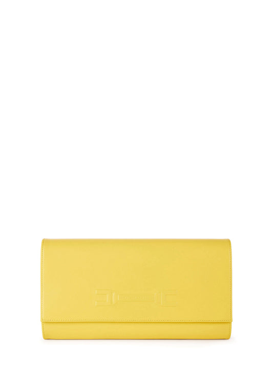 Pouch bag with embossed logo