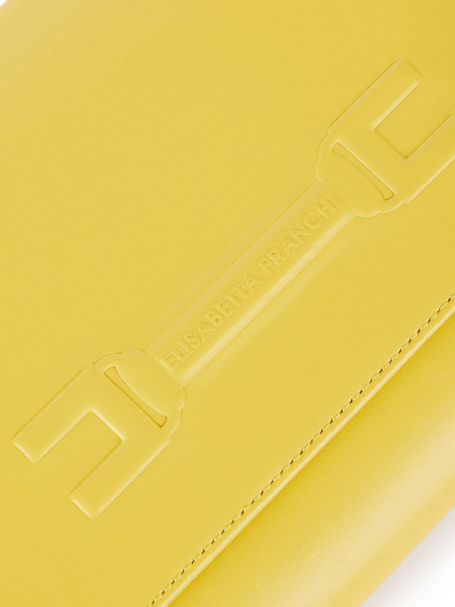 Pouch bag with embossed logo