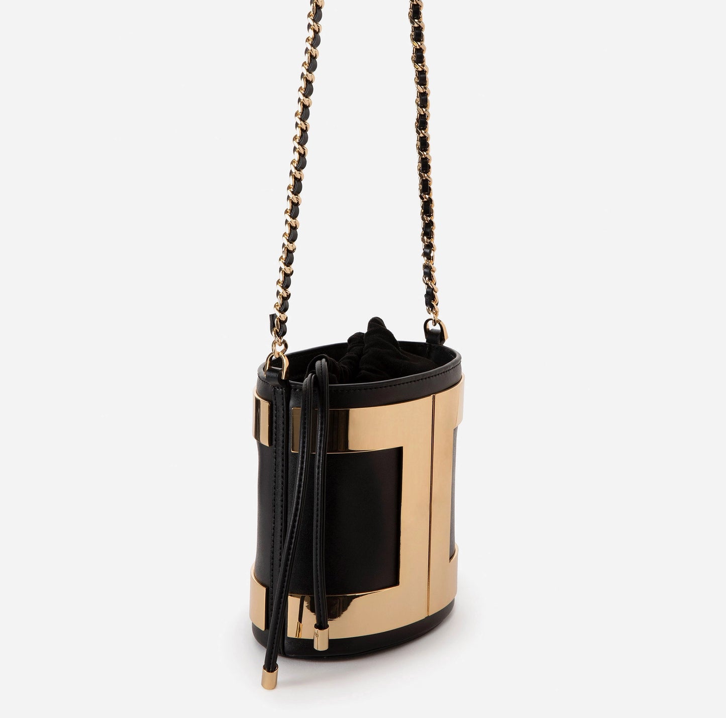 Bucket bag with logo