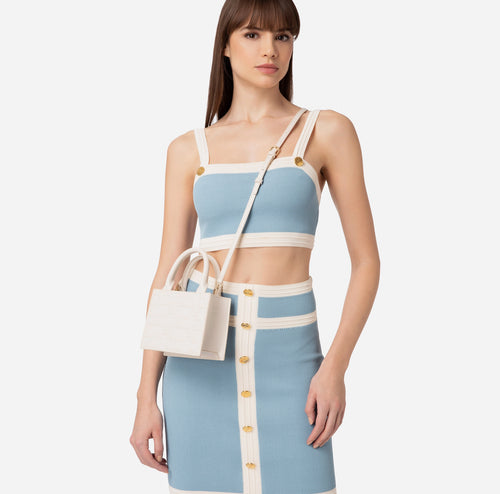 Bold Monogram Mini Shopper