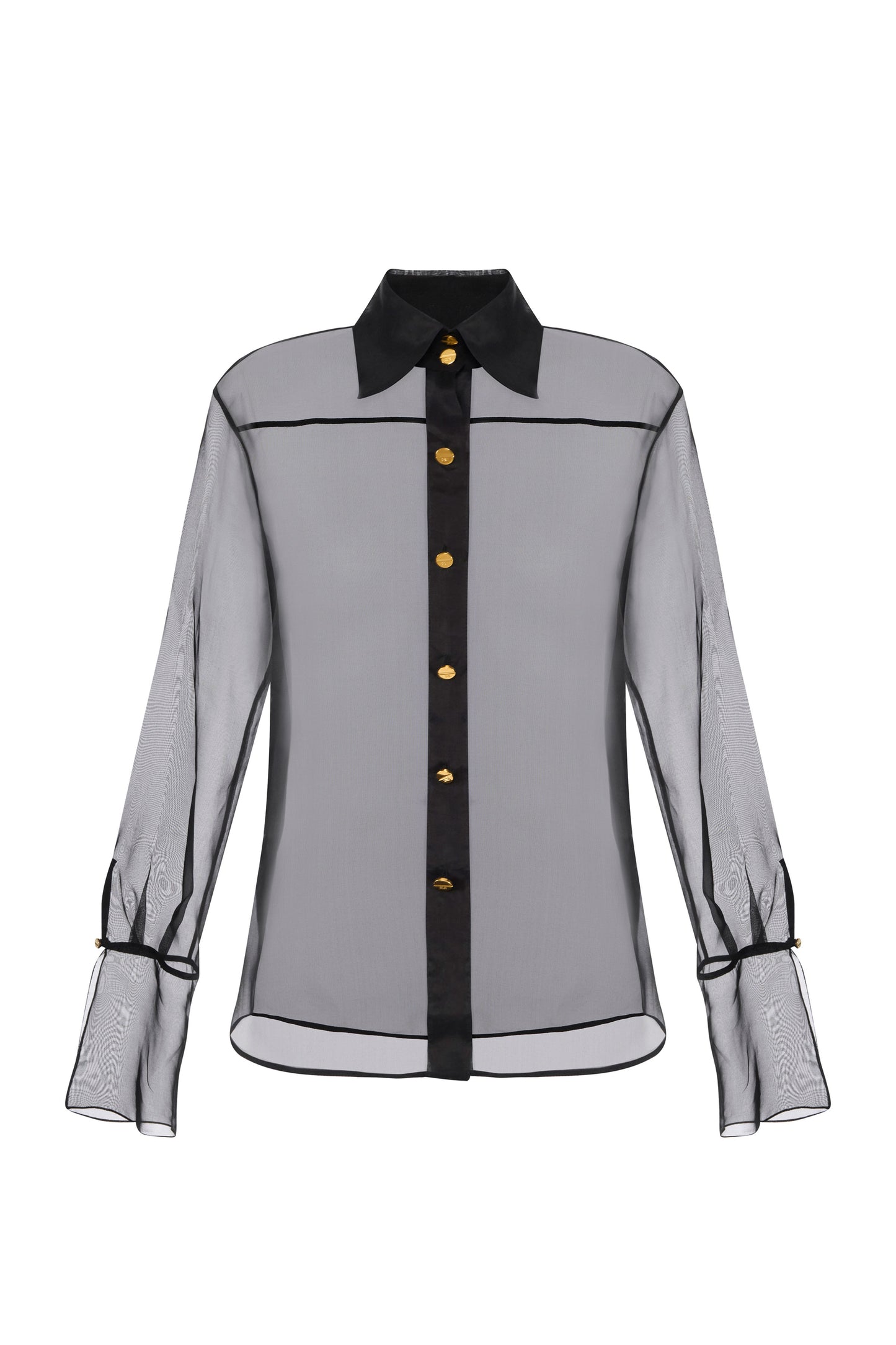 Blouse in organza fabric