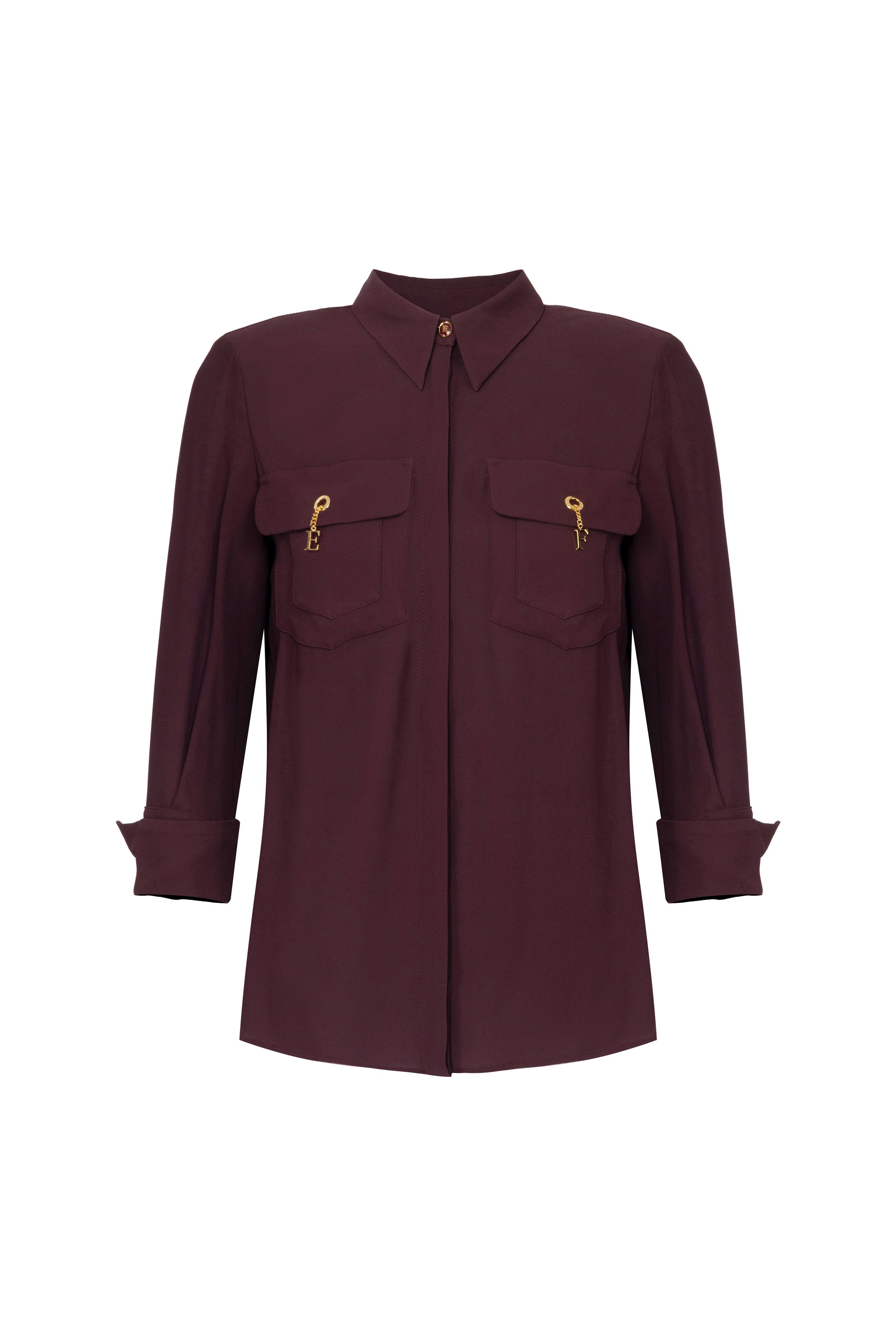 Blouse in viscose Georgette fabric