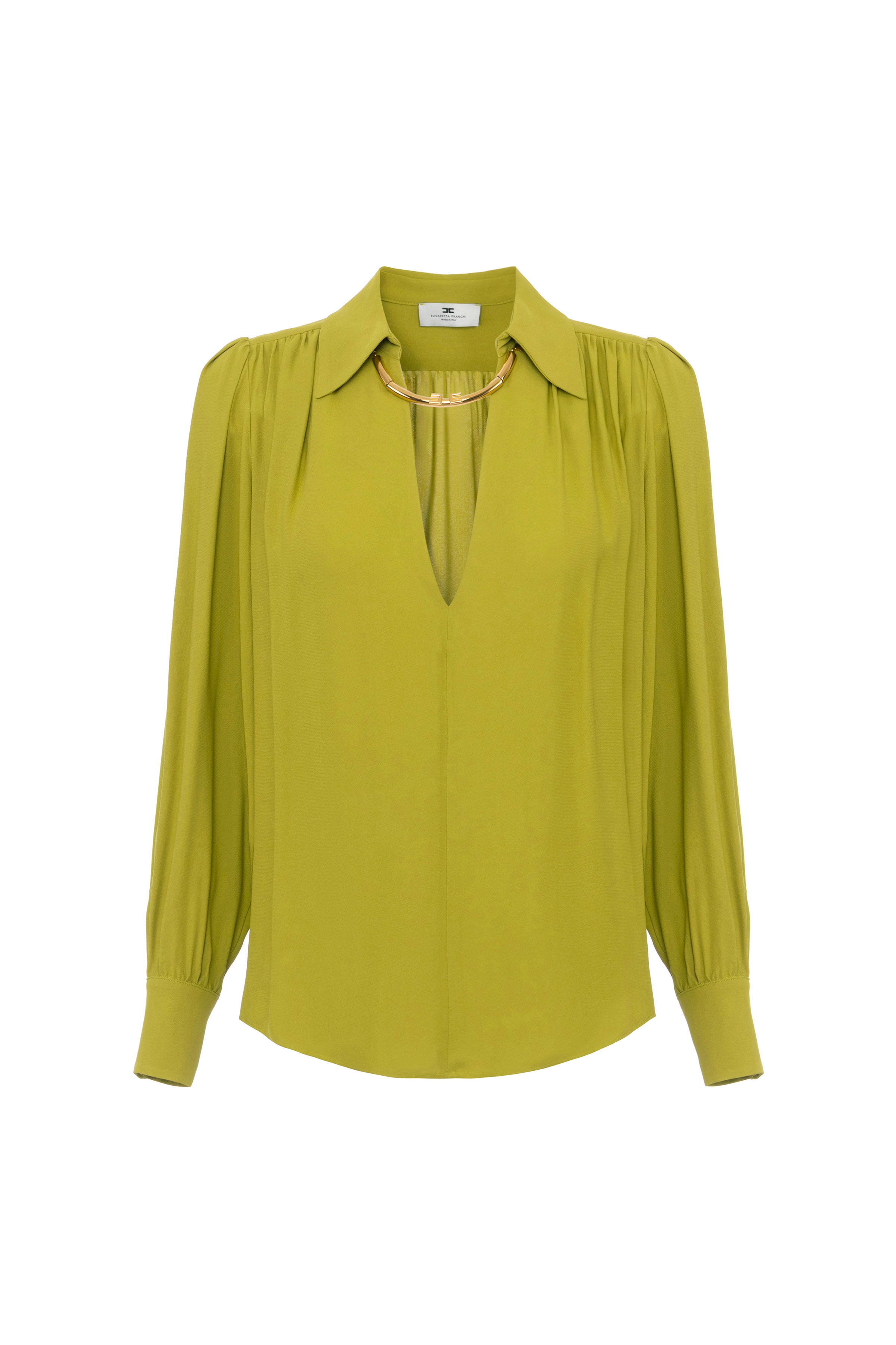Cotton striped poplin shirt