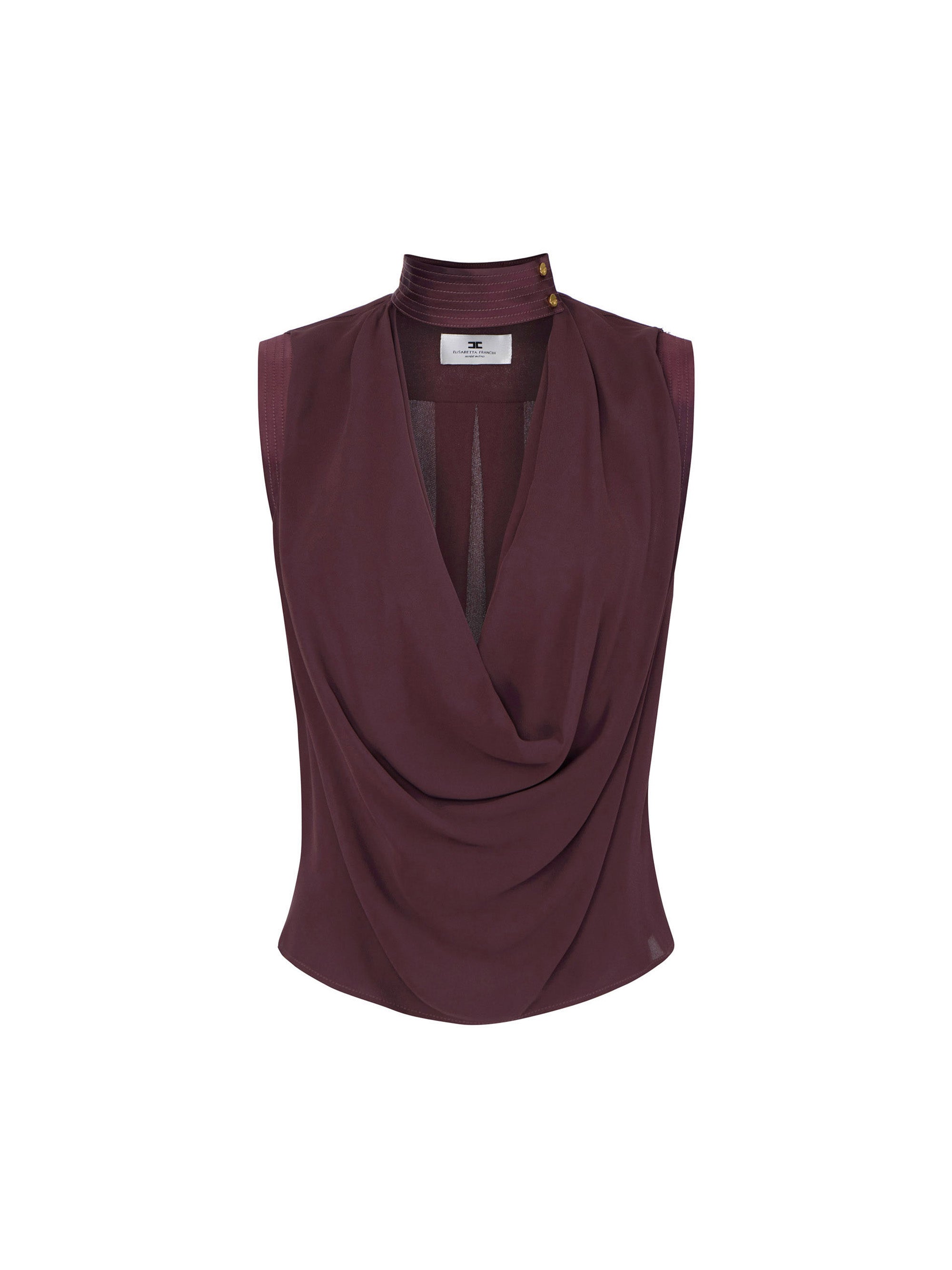 Top in viscose georgette fabric