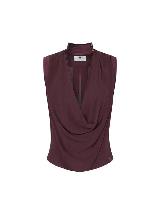Top in viscose georgette fabric