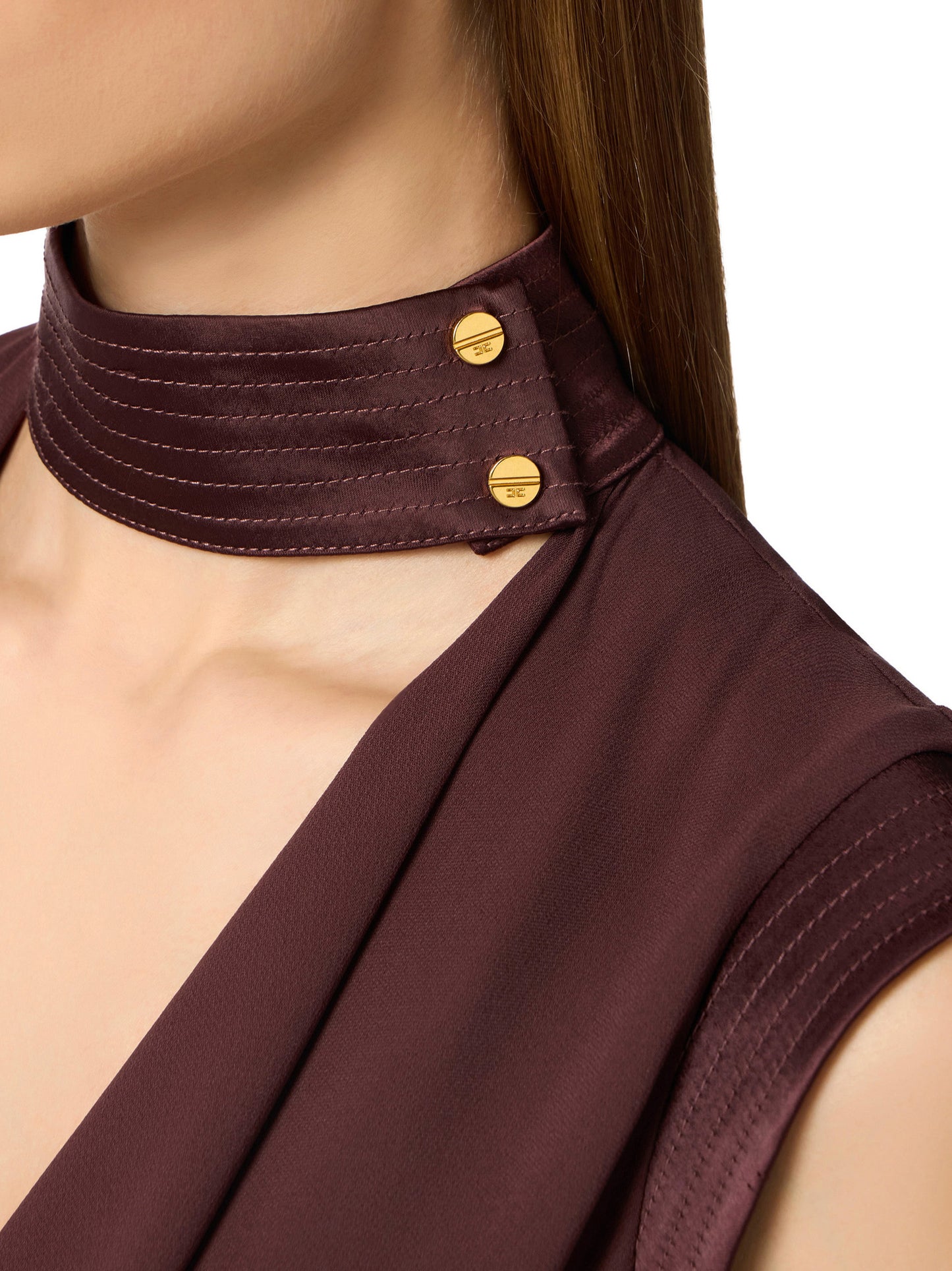 Top in viscose georgette fabric