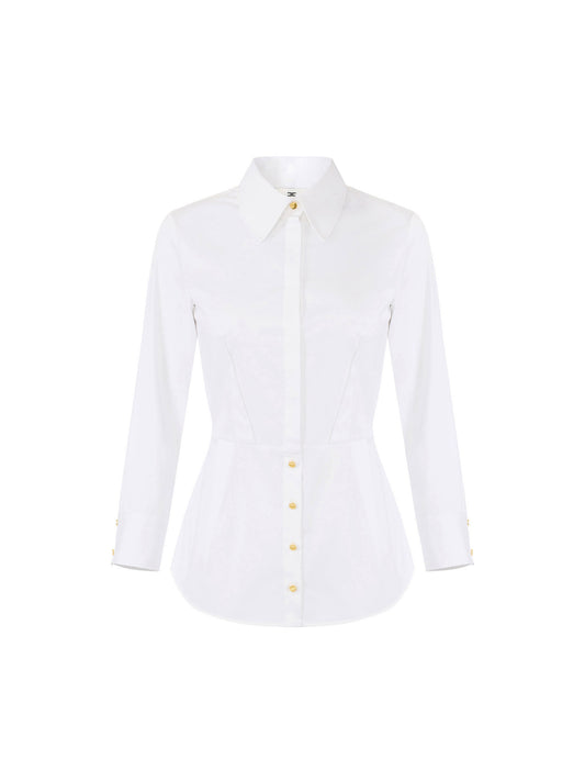 Shirt in stretch cotton