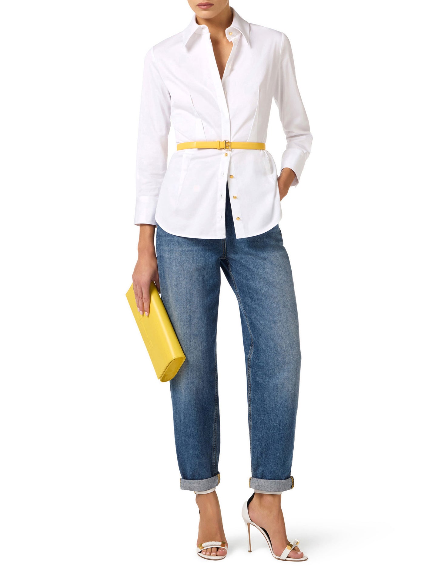 Shirt in stretch cotton
