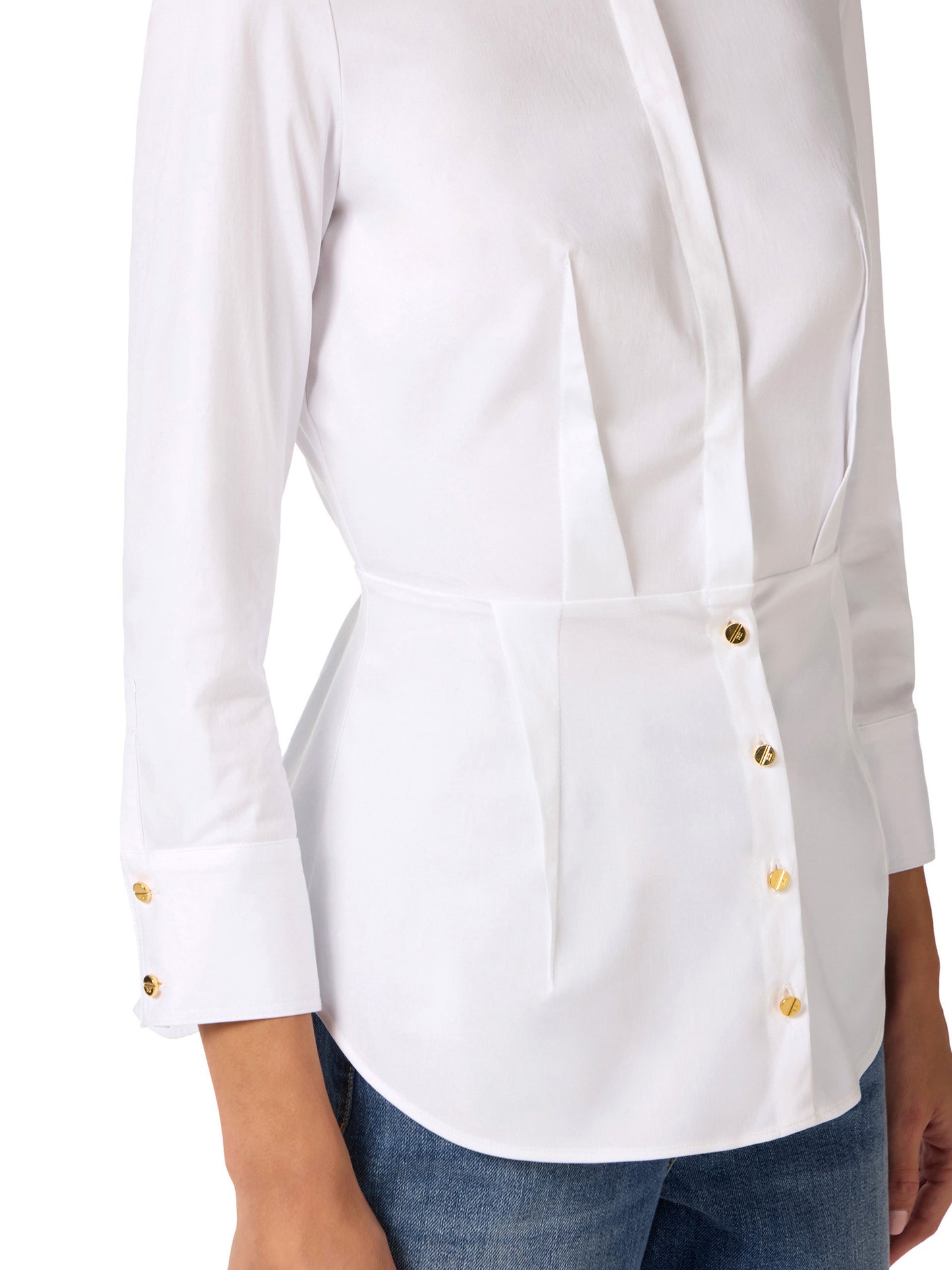 Shirt in stretch cotton