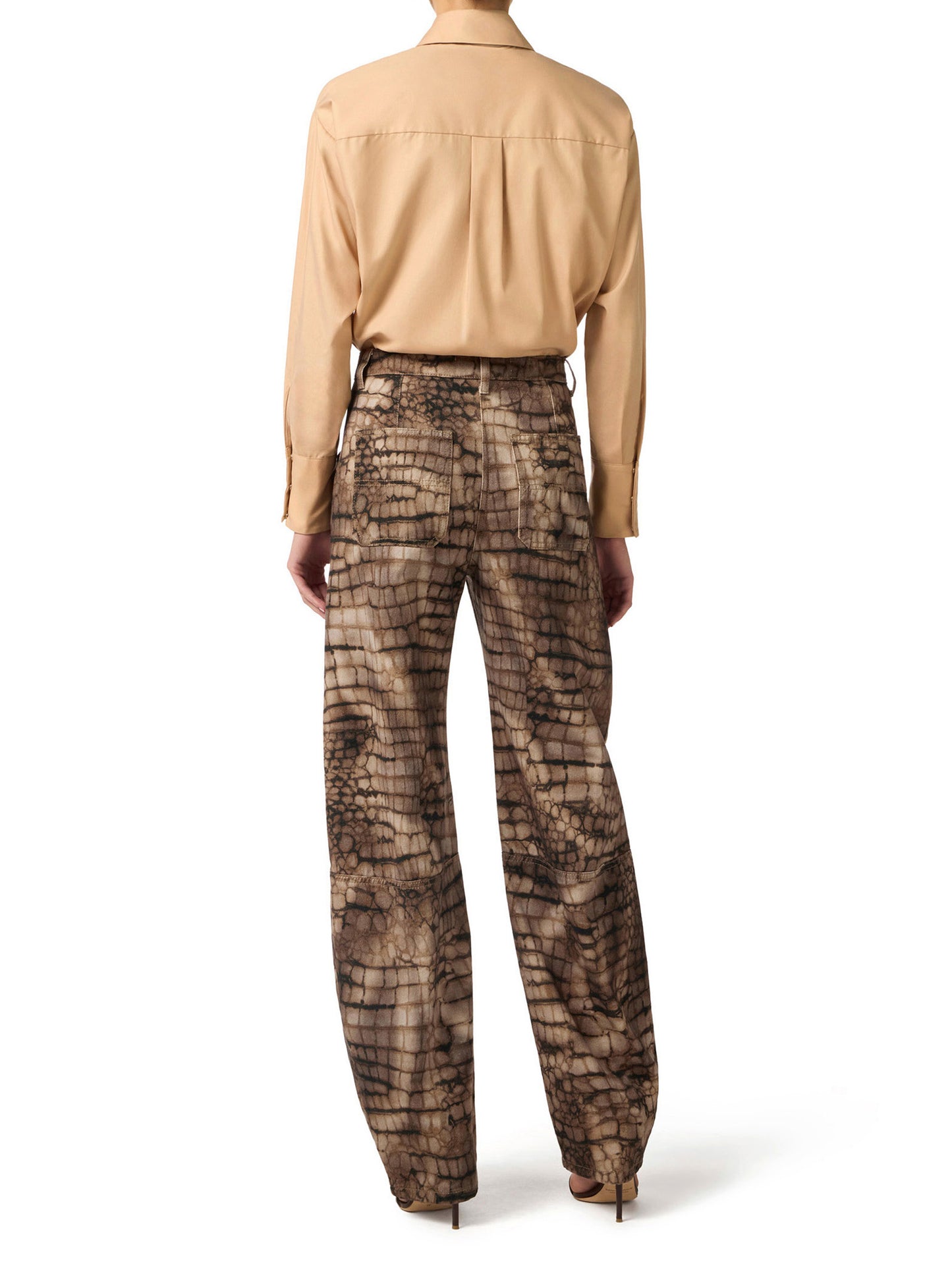 Cotton shirt with tie